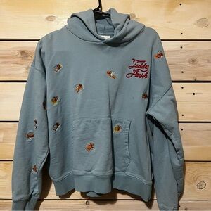 Teddy Fresh  Embroidered Angel Bear Hoodie Unisex Medium